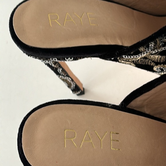 Raye Logan Mule in Black Brocade and Dust Bag - Picture 8 of 15